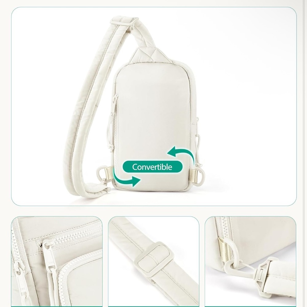 Bagsmart Stylish Black Crossbody Bag - Picture 6 of 7